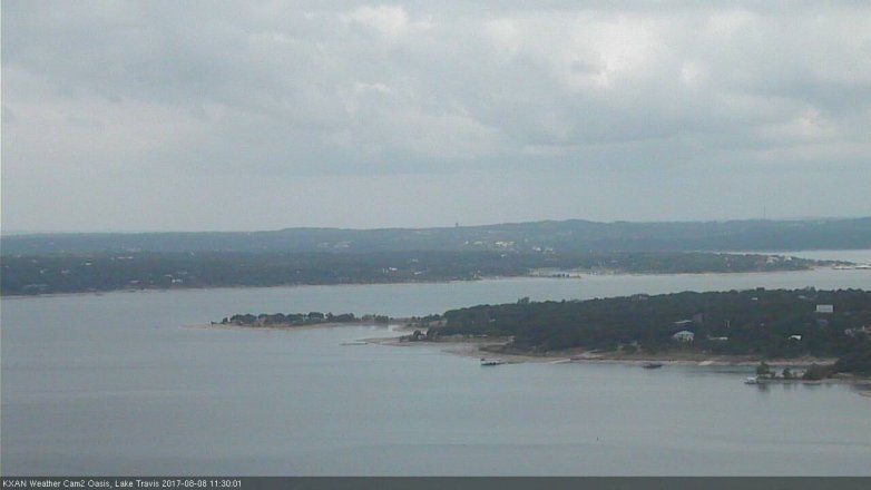 Lake Travis webcam, August 8, 2017 10:55 AM CT