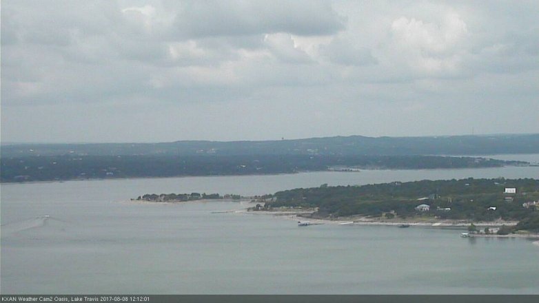 Lake Travis webcam, August 8, 2017 11:35 AM CT