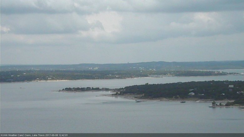 Lake Travis webcam, August 8, 2017 12:00 PM CT