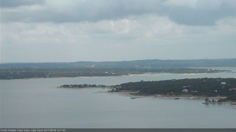 Lake Travis webcam, August 8, 2017 12:20 PM CT