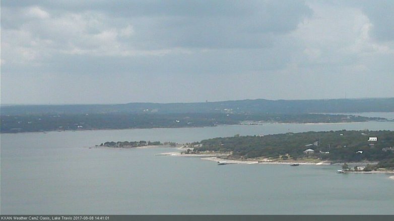 Lake Travis webcam, August 8, 2017 2:05 PM CT