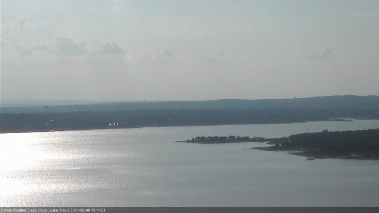 Lake Travis webcam, August 8, 2017 5:30 PM CT