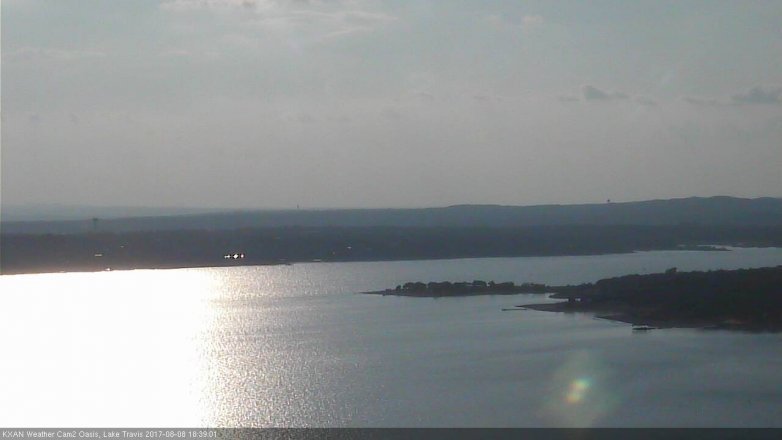 Lake Travis webcam, August 8, 2017 6:00 PM CT