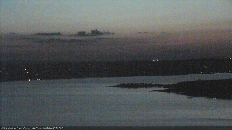 Lake Travis webcam, August 8, 2017 8:05 PM CT