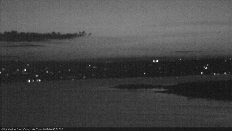 Lake Travis webcam, August 8, 2017 8:15 PM CT