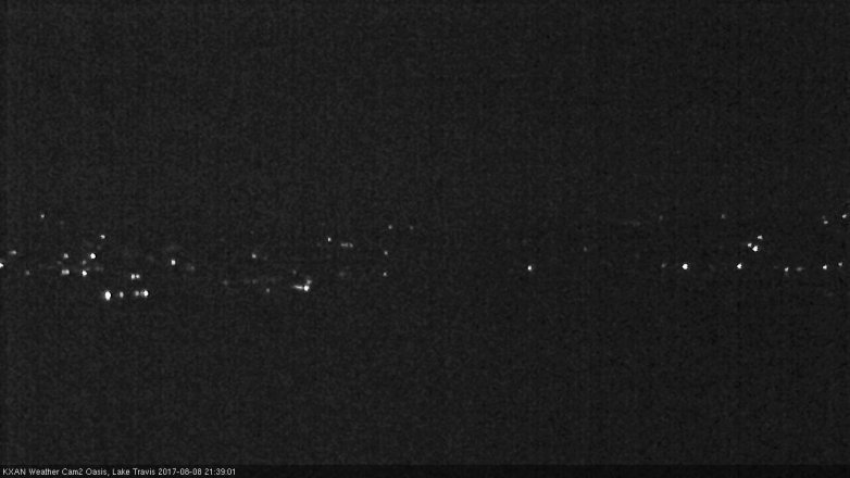 Lake Travis webcam, August 8, 2017 8:50 PM CT