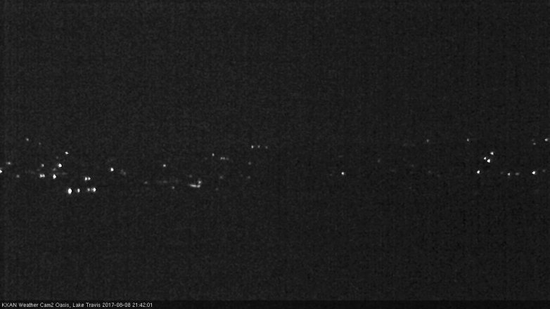 Lake Travis webcam, August 8, 2017 9:00 PM CT