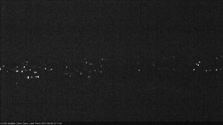 Lake Travis webcam, August 8, 2017 9:35 PM CT