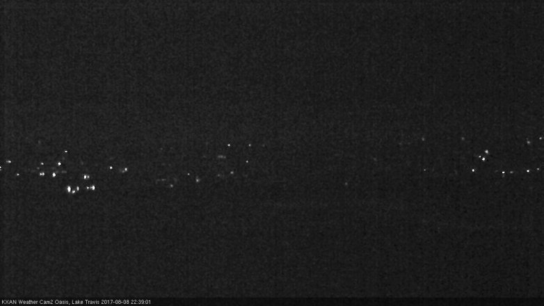 Lake Travis webcam, August 8, 2017 9:55 PM CT