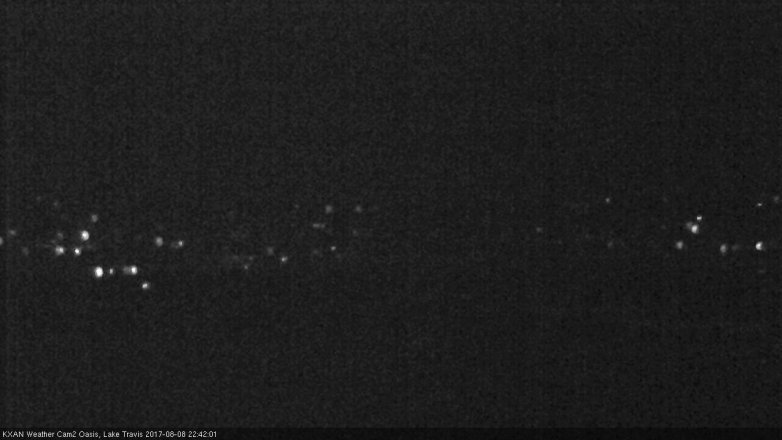 Lake Travis webcam, August 8, 2017 10:10 PM CT