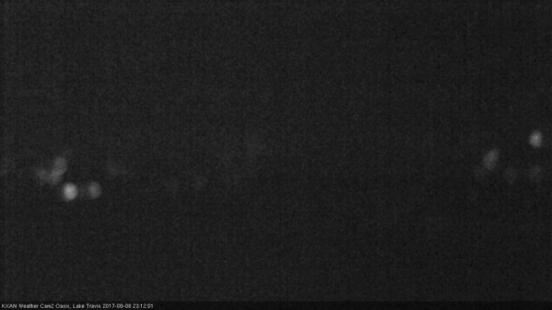 Lake Travis webcam, August 8, 2017 10:40 PM CT