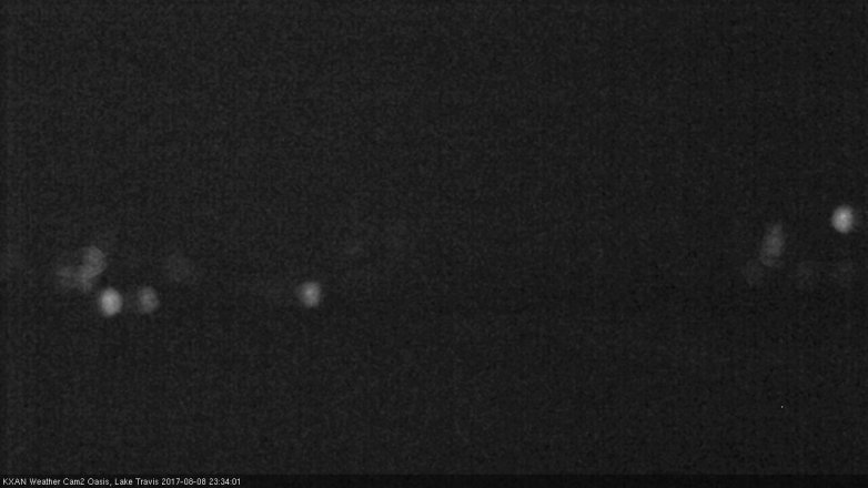 Lake Travis webcam, August 8, 2017 10:50 PM CT