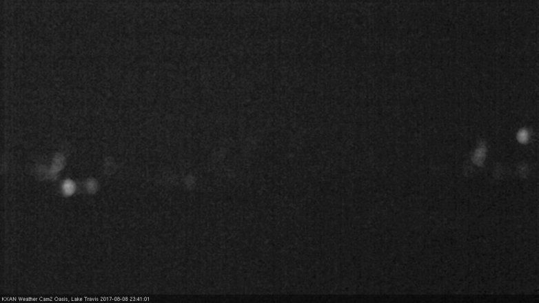 Lake Travis webcam, August 8, 2017 11:10 PM CT