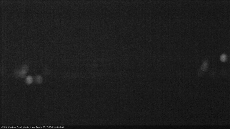 Lake Travis webcam, August 8, 2017 11:30 PM CT