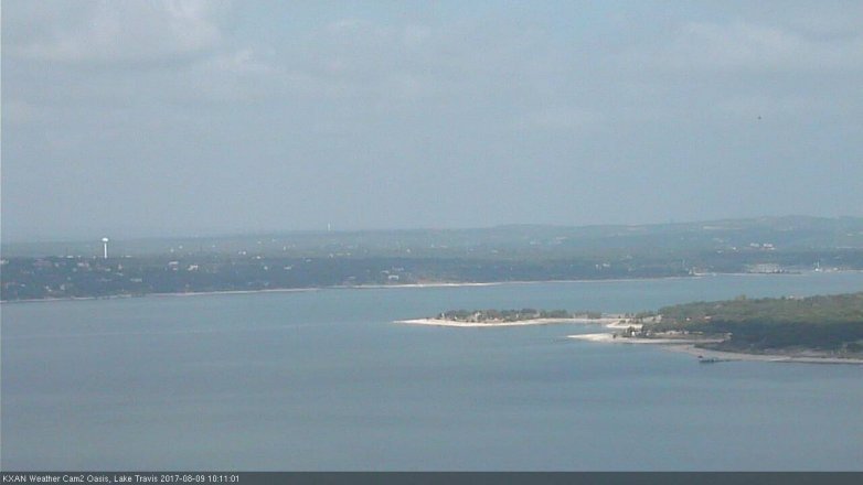 Lake Travis webcam, August 9, 2017 9:15 AM CT