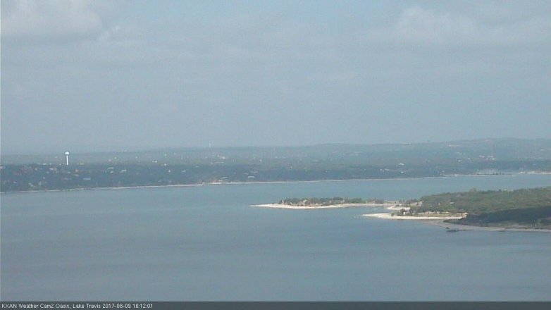 Lake Travis webcam, August 9, 2017 9:25 AM CT