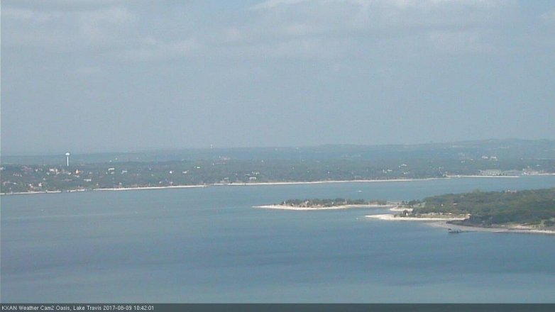 Lake Travis webcam, August 9, 2017 9:45 AM CT