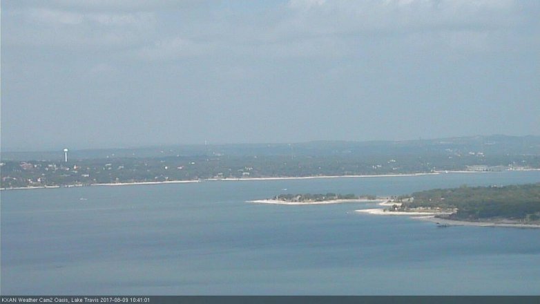Lake Travis webcam, August 9, 2017 10:00 AM CT