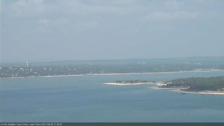 Lake Travis webcam, August 9, 2017 10:05 AM CT