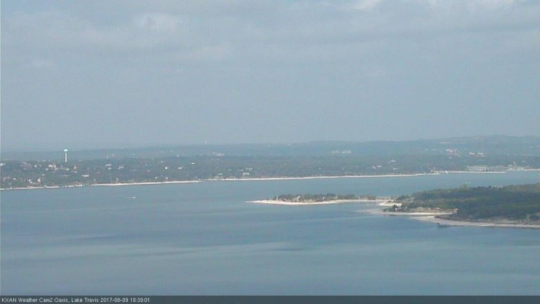 Lake Travis webcam, August 9, 2017 10:10 AM CT