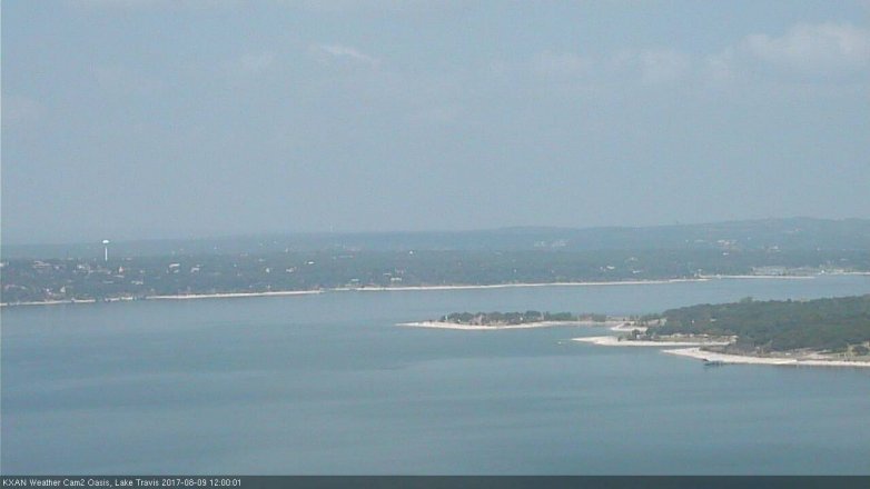 Lake Travis webcam, August 9, 2017 11:25 AM CT