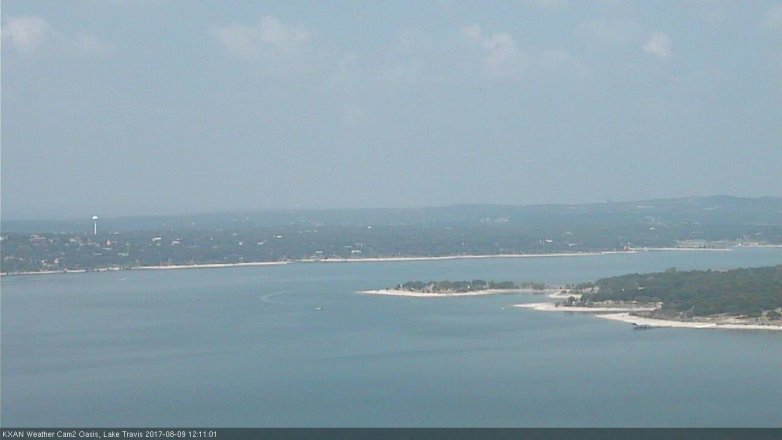 Lake Travis webcam, August 9, 2017 11:30 AM CT
