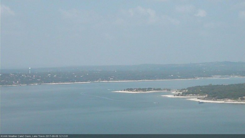 Lake Travis webcam, August 9, 2017 11:35 AM CT