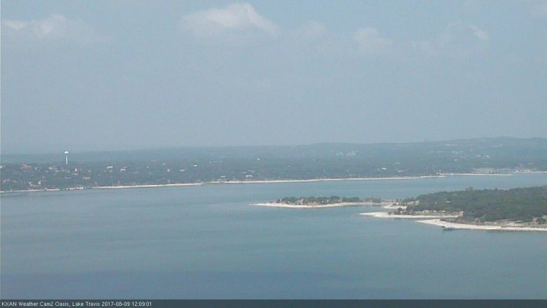 Lake Travis webcam, August 9, 2017 11:40 AM CT