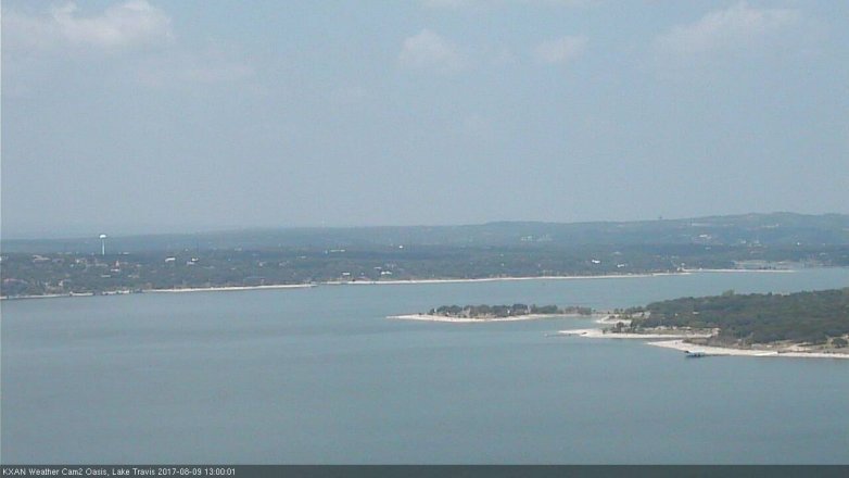 Lake Travis webcam, August 9, 2017 12:20 PM CT