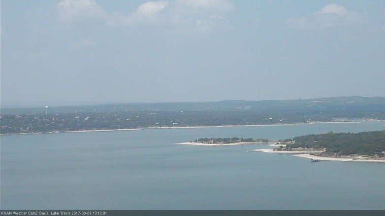 Lake Travis webcam, August 9, 2017 12:25 PM CT