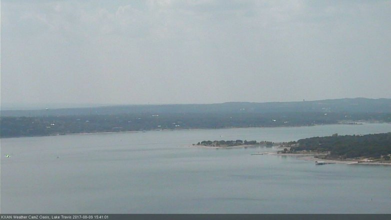 Lake Travis webcam, August 9, 2017 2:45 PM CT