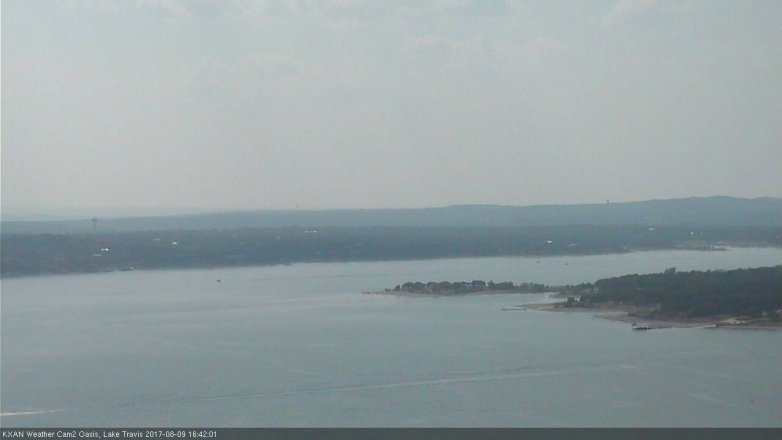 Lake Travis webcam, August 9, 2017 4:10 PM CT