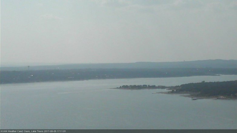 Lake Travis webcam, August 9, 2017 4:35 PM CT