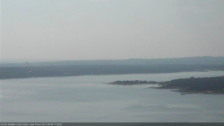 Lake Travis webcam, August 9, 2017 4:50 PM CT
