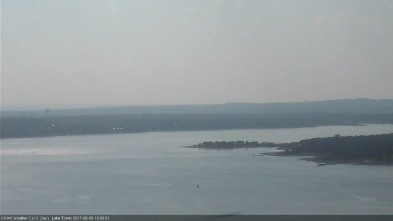 Lake Travis webcam, August 9, 2017 5:10 PM CT