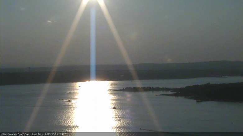 Lake Travis webcam, August 9, 2017 7:00 PM CT