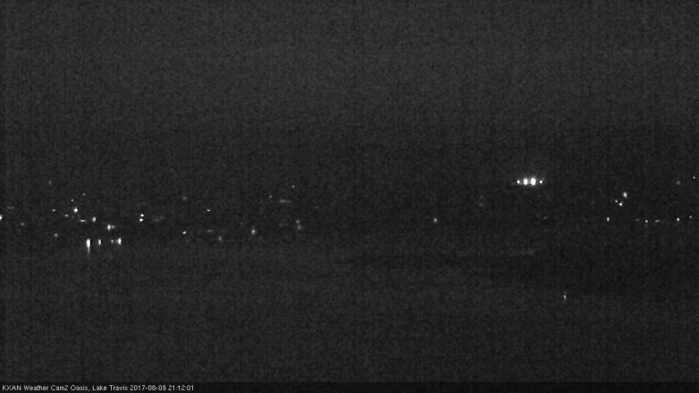 Lake Travis webcam, August 9, 2017 8:25 PM CT