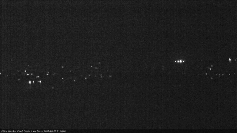 Lake Travis webcam, August 9, 2017 8:35 PM CT