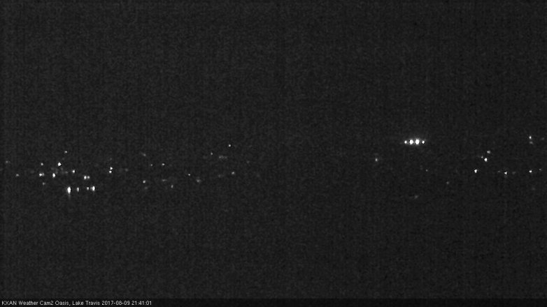 Lake Travis webcam, August 9, 2017 8:45 PM CT
