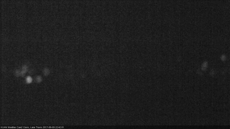 Lake Travis webcam, August 9, 2017 10:05 PM CT
