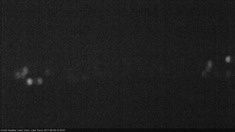 Lake Travis webcam, August 9, 2017 10:50 PM CT