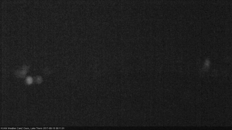 Lake Travis webcam, August 9, 2017 11:25 PM CT