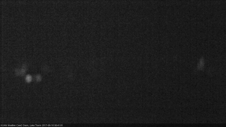 Lake Travis webcam, August 9, 2017 11:55 PM CT