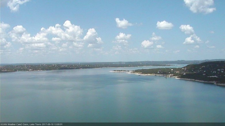 Lake Travis webcam, August 10, 2017 12:10 PM CT