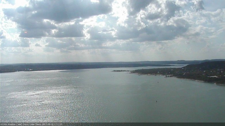 Lake Travis webcam, August 10, 2017 4:25 PM CT