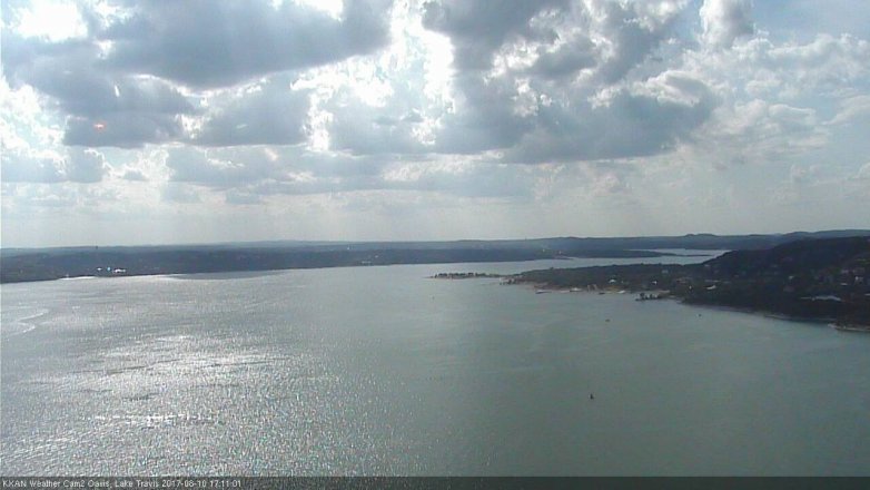 Lake Travis webcam, August 10, 2017 4:35 PM CT