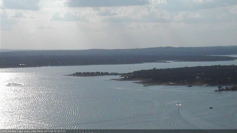 Lake Travis webcam, August 10, 2017 5:30 PM CT