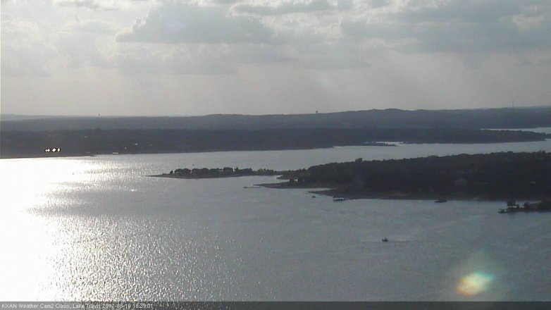 Lake Travis webcam, August 10, 2017 5:50 PM CT