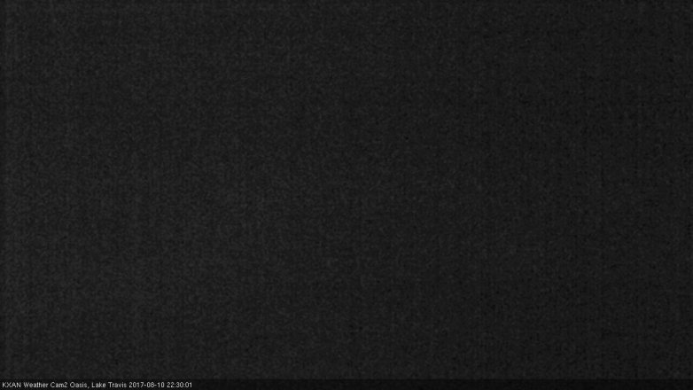 Lake Travis webcam, August 10, 2017 9:45 PM CT