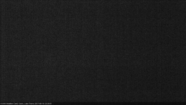 Lake Travis webcam, August 10, 2017 11:05 PM CT